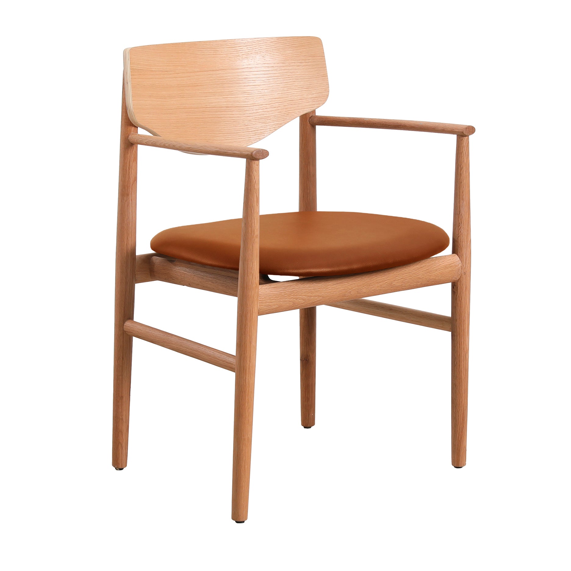 Celeste Esszimmerstuhl mit Armlehnen - Leder